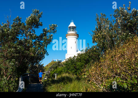 Cape Byron Bay Lighthouse, at most Eastern point of Australia. Stock Photo