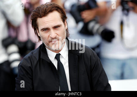 CANNES, FRANCE - MAY 27: Joaquin Phoenix attends the 'You Were Never Really Here' photo-call during the 70th Cannes Film Festival on May 27, 2017 in C Stock Photo