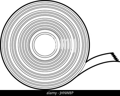 Duct tape icon, outline style Stock Vector