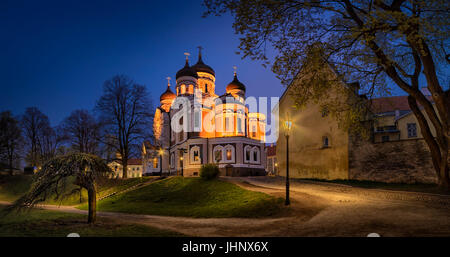 Alexander Nevsky Cathedral, Tallinn, Harju County, Estonia Stock Photo