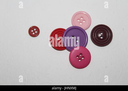 Buttons on white background Stock Photo