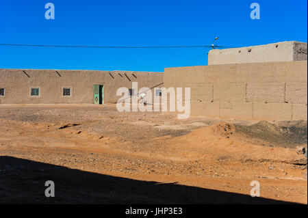 house in the small village Sahara desert near Merzouga, Morocco Stock Photo