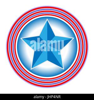 Star icon American symbol retro style Stock Vector