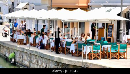 Ciutadella Restaurant outside Menorca Minorca Stock Photo