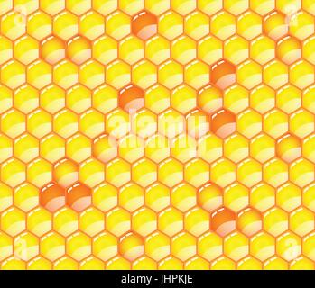 Honeycomb seamless background Stock Vector