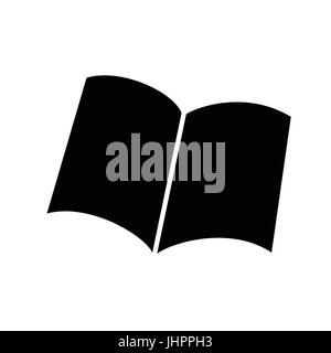 Book icon, iconic symbol on white background. Vector Iconic Design. Stock Vector