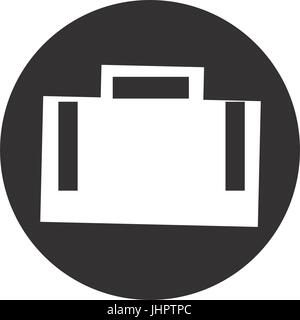 Business briefcase symbol Stock Vector