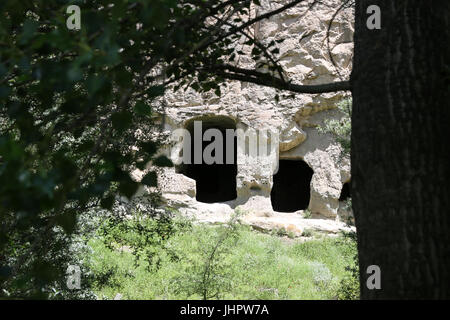 Handmade Caves in Ihlara Valley, Aksaray City, Turkey Stock Photo