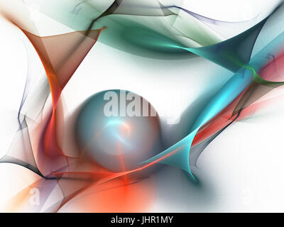 Digital abstract fractal background generated at computer. Stock Photo