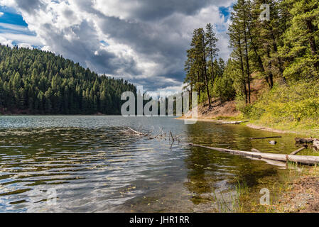 Storm Clouds Rolling In Over No Name Lake In Washington State Stock Photo