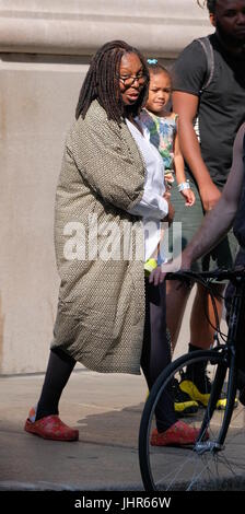 Whoopi Goldberg taking a stroll with her family in New York City  Featuring: Whoopi Goldberg, family Where: Manhattan, New York, United States When: 13 Jun 2017 Credit: TNYF/WENN.com Stock Photo