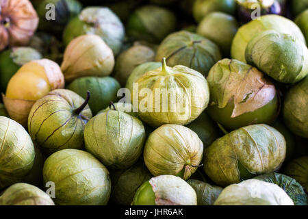 Fresh Farmer's Market California Tomatillos Stock Photo