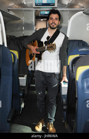 Luca Fiore, Eurostar Winner of last year's Buskers competition heads to Paris on Eurostar to perform in some of Paris's iconic venues.  Featuring: Luca Fiore Where: London, United Kingdom When: 14 Jun 2017 Credit: WENN.com Stock Photo