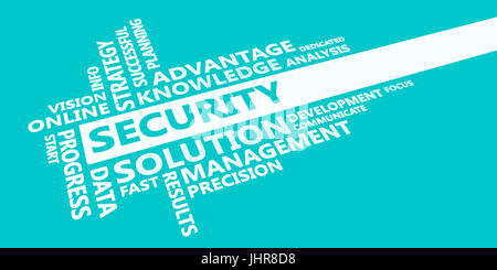 Security Presentation Background in Blue and White Stock Photo