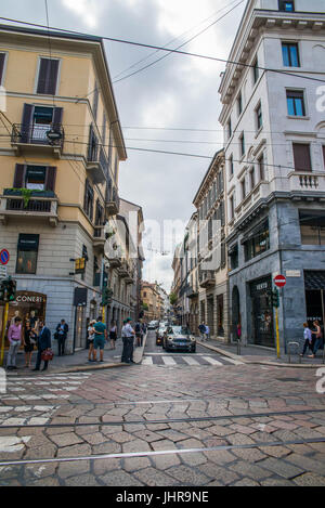 Luxury car in Via Montenapoleone, Milan Stock Photo - Alamy