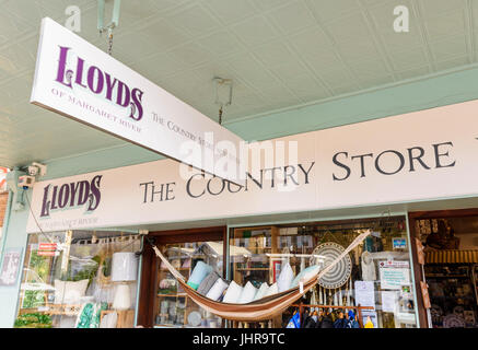 Lloyds of Margaret River, an old fashioned general store selling a variety of goods in Margaret River Town, Western Australia Stock Photo