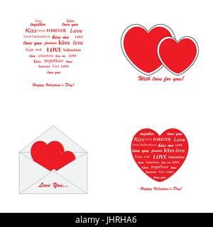 Valentines Day greeting card Stock Vector