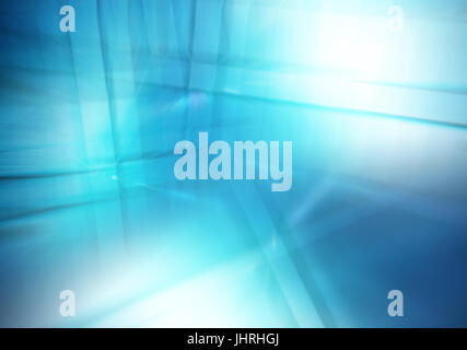 Abstract blue background of lines and reflections, Business theme Stock Photo
