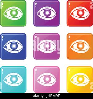 blepharoplasty surgery color icon vector illustration Stock Vector ...