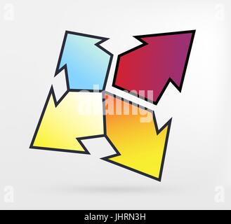 Graphic element arrow Stock Vector