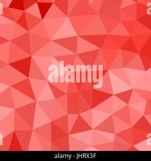abstract vector geometric triangle background - bright red Stock Vector