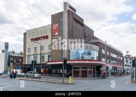 The Stephen Joseph Theatre has occupied the building of a former Odeon Cinema in Scarborough since opening at the site in 1996 Stock Photo