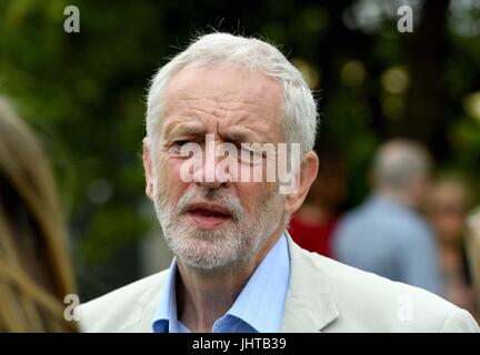 Jeremy Corbyn MP, Labour leader at the Tolpuddle Martyrs Day Festival, Dorset, UK Credit: Finnbarr Webster/Alamy Live News Stock Photo