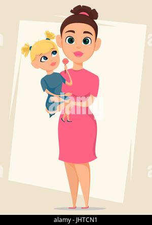 Best mom cartoon Stock Vector by ©Prawny 64289879