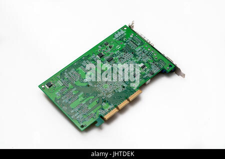 bottom view of graphic or video card Stock Photo