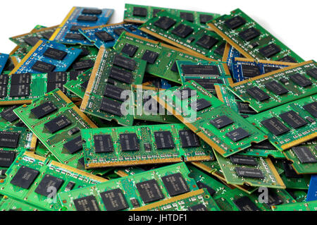 Bunch of computer memory - RAM - sodimm Stock Photo