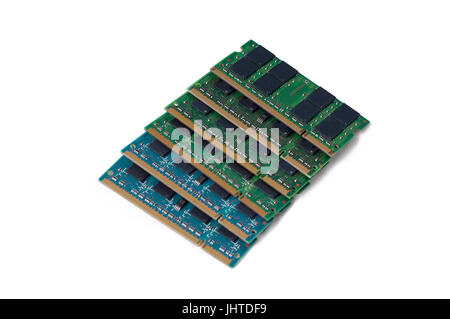 Bunch of computer memory - RAM - sodimm Stock Photo