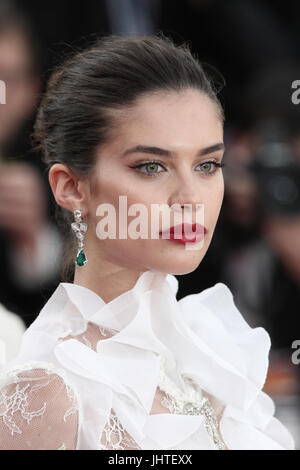 Sara Sampaio attends The Killing Of A Sacred Deer screening during the 70th annual Cannes Film Festival at Palais des Festivals on May 22, 2017 in Cannes, France. Stock Photo