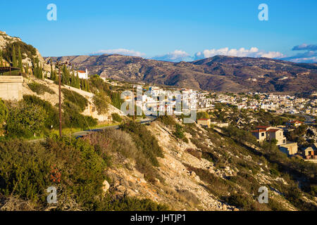 panoramic view of the village in Cyprus. Stock Photo