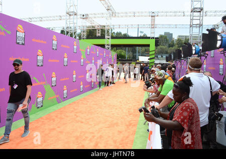 Atmosphere 2017 Nickelodeon Kids' Choice Sports Awards Pauley Pavilion Los Angeles,California July 13,2017. Stock Photo