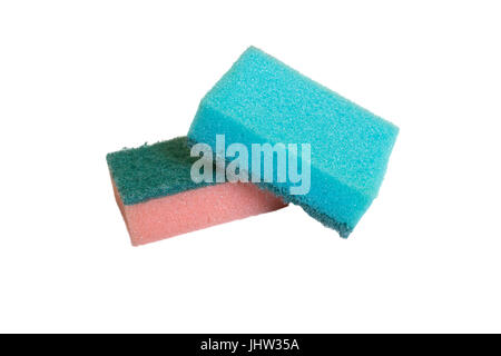 Sponge for washing dishes. isolate on white background Stock Photo