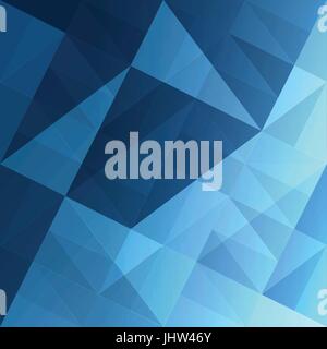 Abstract triangles blue background. Vector, EPS10 Stock Vector