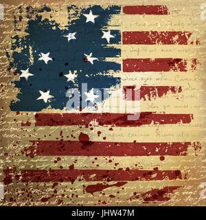 Independence Day Background. Abstract, grunge, vector. Stock Vector