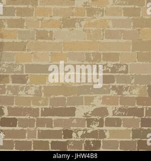 Beige brick wall texture. Vector, EPS10 Stock Vector