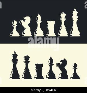 Chess pieces collection. Vector Stock Vector