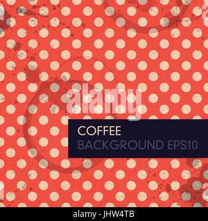 Vintage Coffee Background. Vector, EPS10 Stock Vector