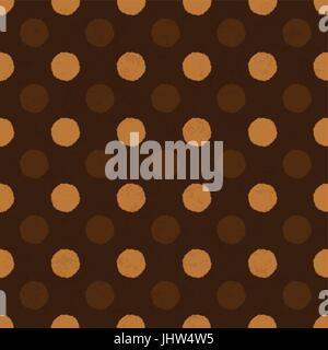"Coffee dot" seamless background, vector, EPS10. Stock Vector