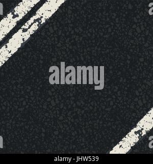 Fragment of asphalt road. Vector, EPS10 Stock Vector