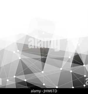 Abstract connections background with space for text. Vector. Stock Vector