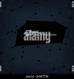 Abstract connection background, vector Stock Vector