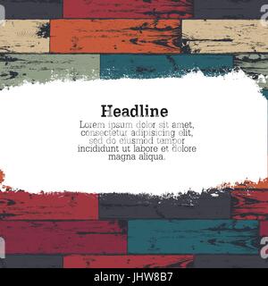Colorful wooden background. Vector, EPS10 Stock Vector