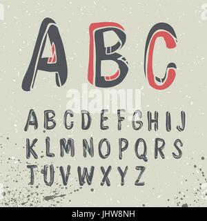 Hand drawn alphabet Stock Vector Image & Art - Alamy