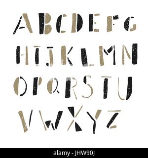 Hand-drawn Doodles Alphabet Stock Vector