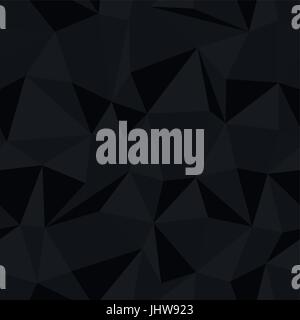 Dark triangle seamless monochrome pattern Stock Vector