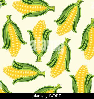 Background from cob of the corn Stock Vector
