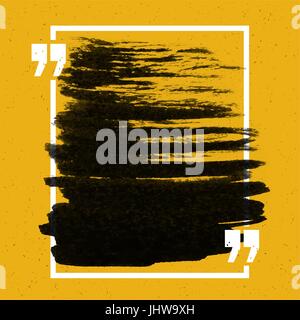Motivational quote template. On yellow paper texture. Stock Vector